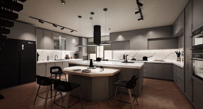 a cinematic architectural walkthrough animation