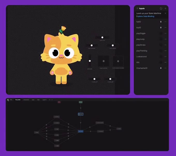 create interactive rive animations for app, web and UI
