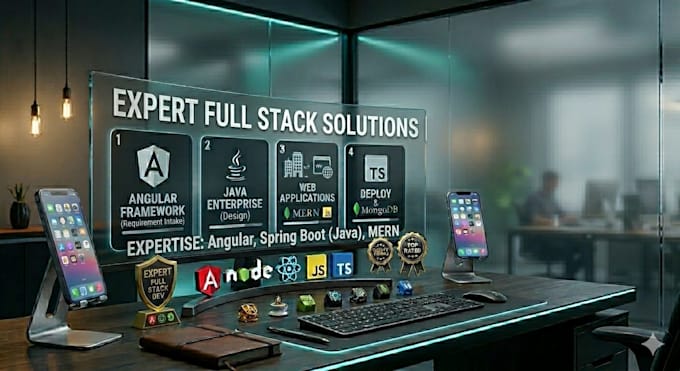 be full stack development, expert in angular,spring boot java, mern