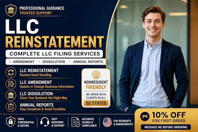 file llc amendment, dissolution, reinstatement and annual reports