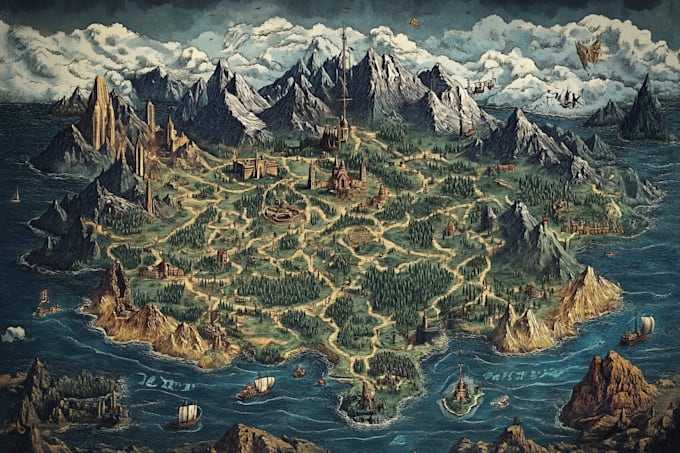 create your fantasy city map
