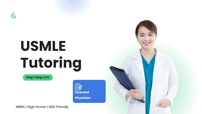 tutor you for usmle step 1 or step 2 ck with personalized guidance