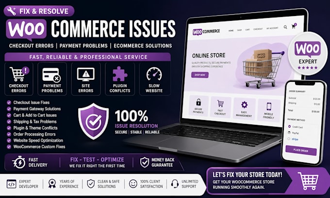 fix woocommerce issues checkout errors payment problems ecommerce website