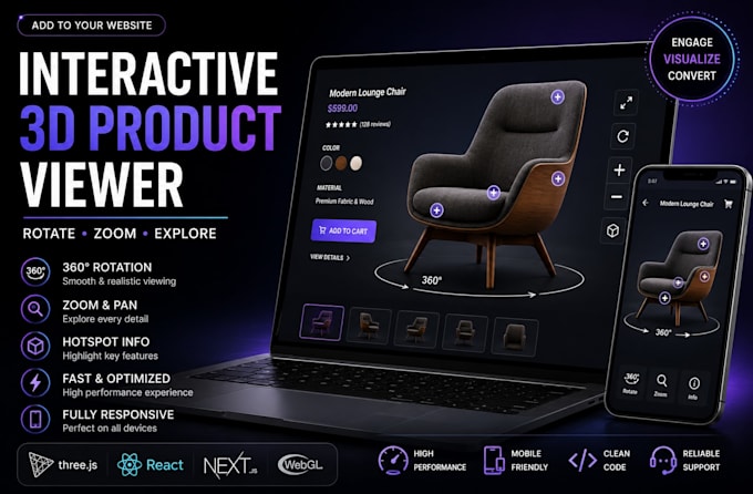 add an interactive 3d product viewer to your website