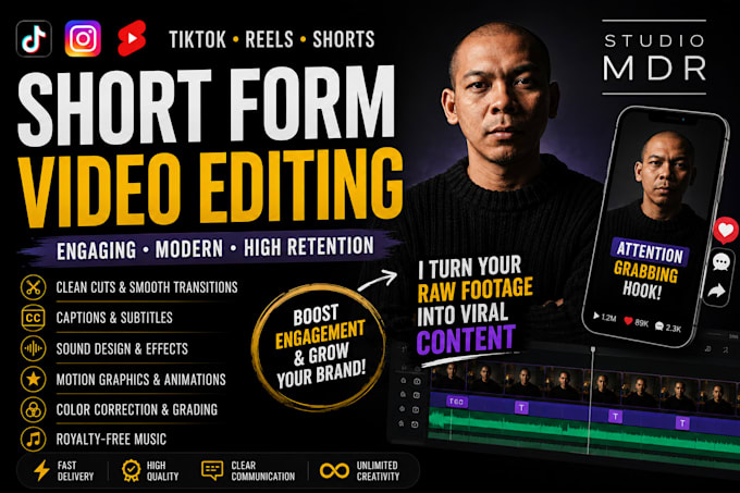 edit talking head or short form your content