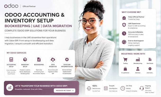 odoo accounting inventory setup bookkeeping uae data migration odoo erp