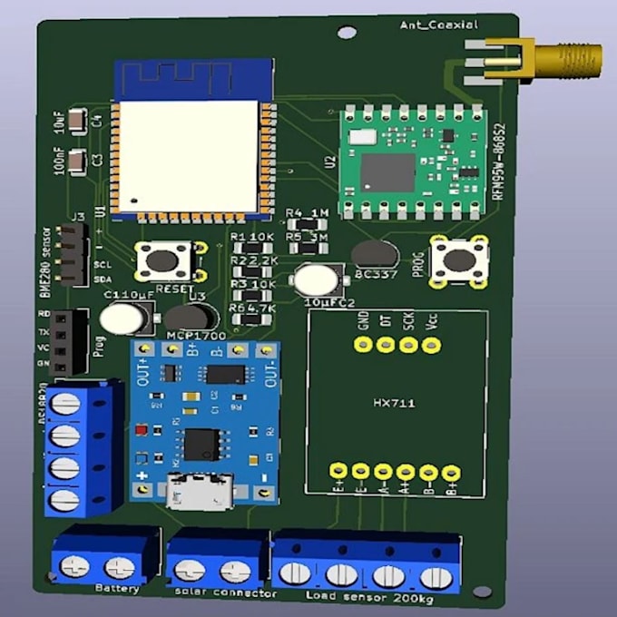 design multilayer pcb for esp32 iot wifi bluetooth embedded devices
