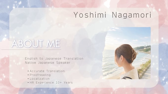 japanese translation and proofreading by native speaker