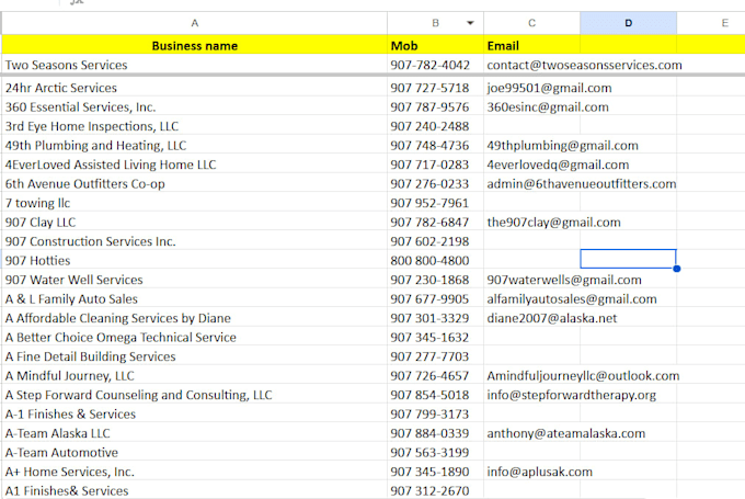 provide USA business leads, clean CSV and remove duplicates