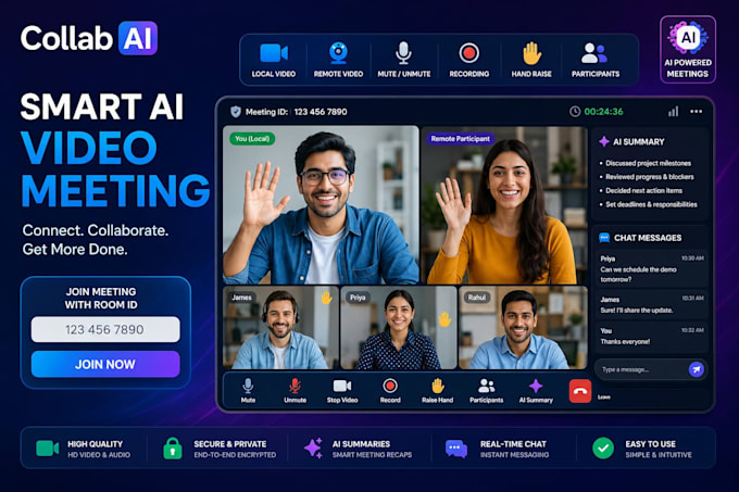 develop real time video conferencing applications