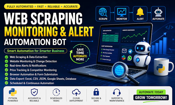 do python web scraping, discord alert bot, price monitor bot, price error bot