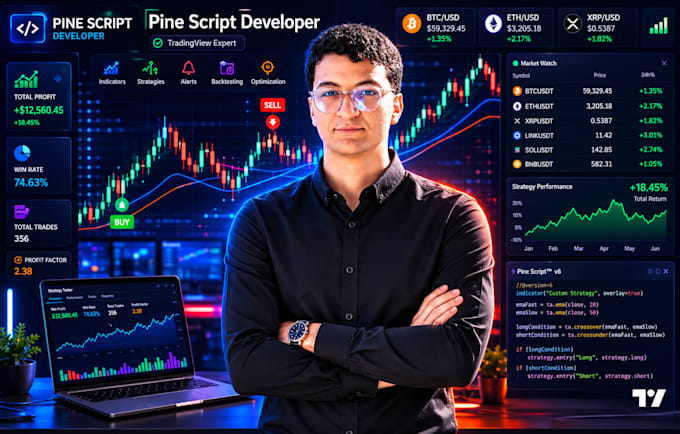 create tradingview pine script indicators and strategies