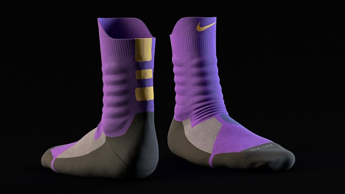 design realistic 3d socks mockup, 3d socks design, socks render, glove mockup
