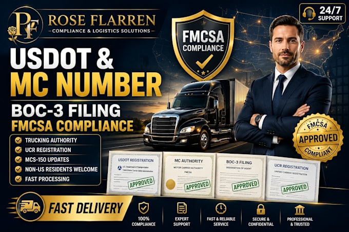 register your trucking authority and fmcsa compliance
