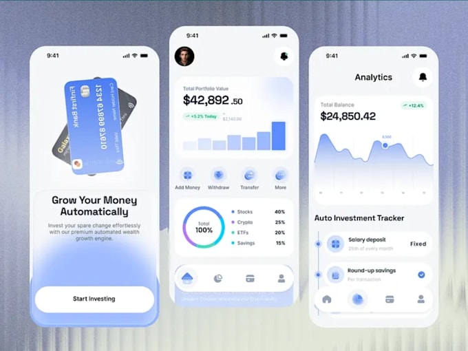 develop fintech app payment app fintech website crypto banking app
