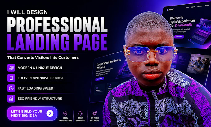 create a converting landing page in getresponse or brevo