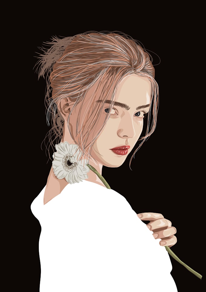 create digital portrait in unique style