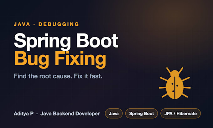fix bugs in your java spring boot application