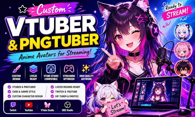 build professional vtuber streaming setup for twitch and tiktok streamers