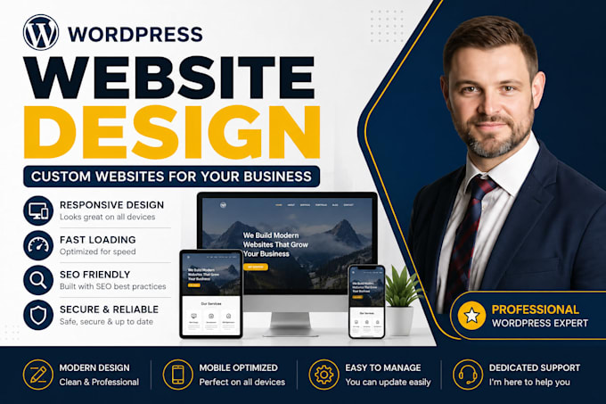 wordpress website design, website development, custom website for your business