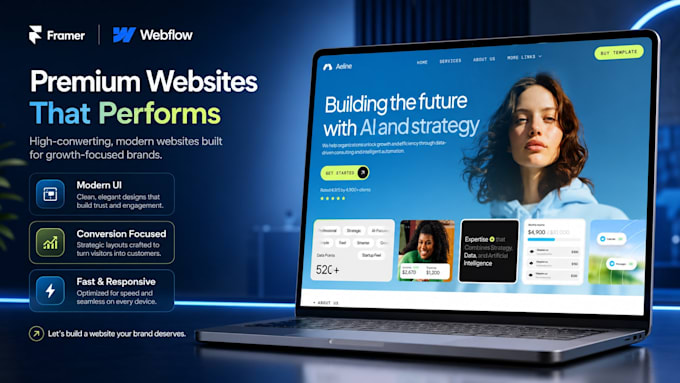 build a framer webflow or any cms website