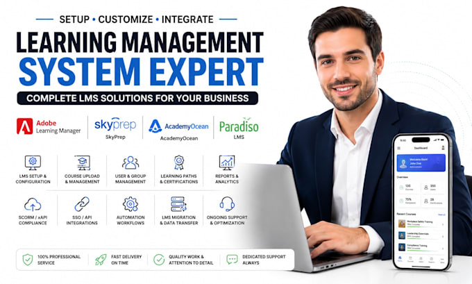 setup customize and integrate adobe learning manager skyprep academyocean pa lms