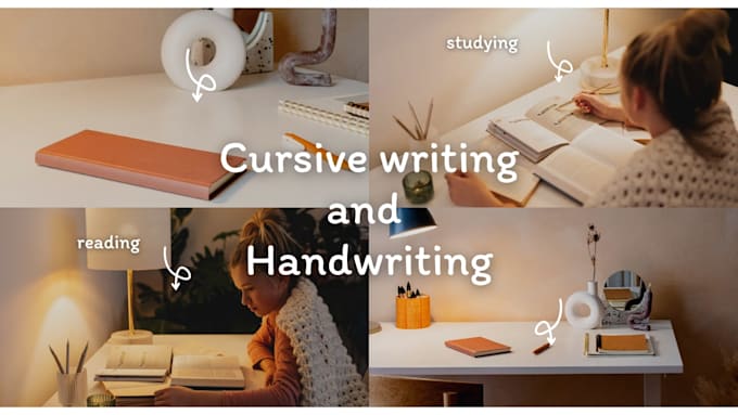 do beautiful cursive handwriting and fashion illustration
