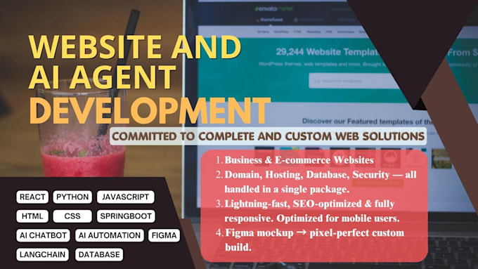 create ai powered websites and saas platforms