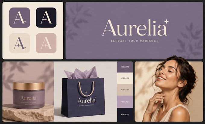design complete brand identity, canva branding kit, business logo