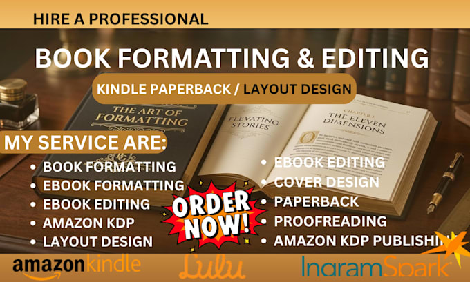 do book formatting book editing profreading paperback formatting amazon kdp