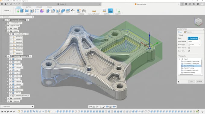 do fusion 360, 3d cad design, reverse engineering and cnc ready cad model