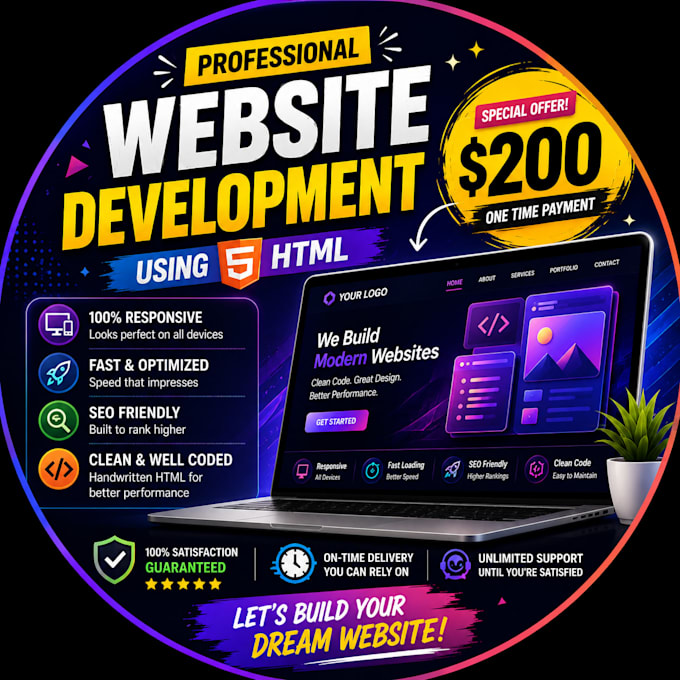 create responsive HTML website