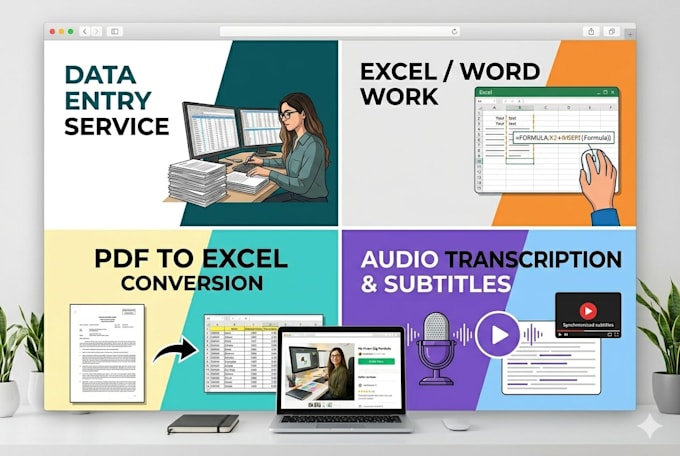 provide fast and accurate data entry and microsoft services