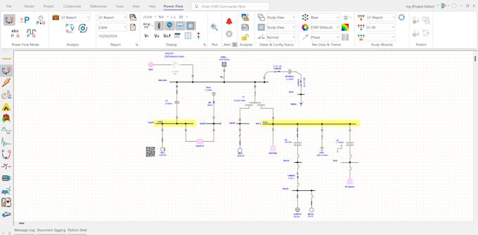 perform etap load flow, short circuit, arc flash and protection coordination