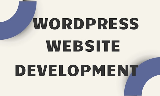 develop website development with wordpress website