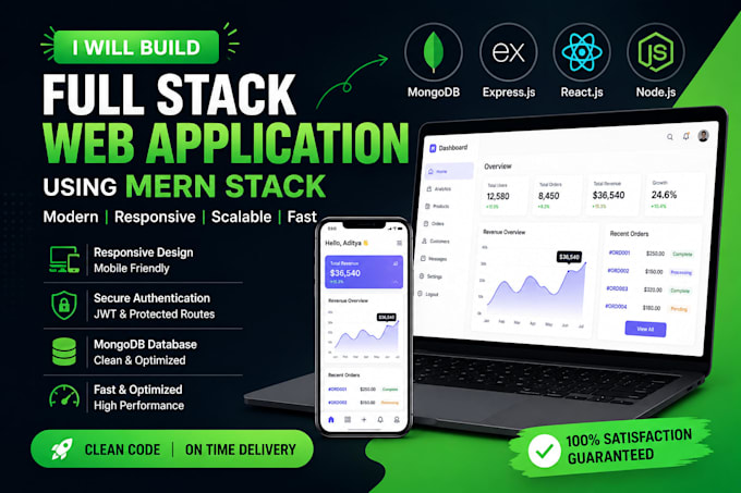 create a full stack mern website with authentication