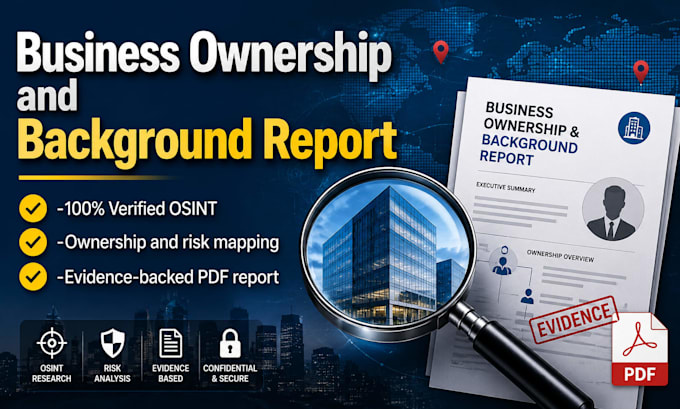 conduct corporate due diligence and osint background research