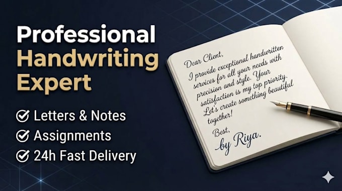 do hand writing assignment job and letters