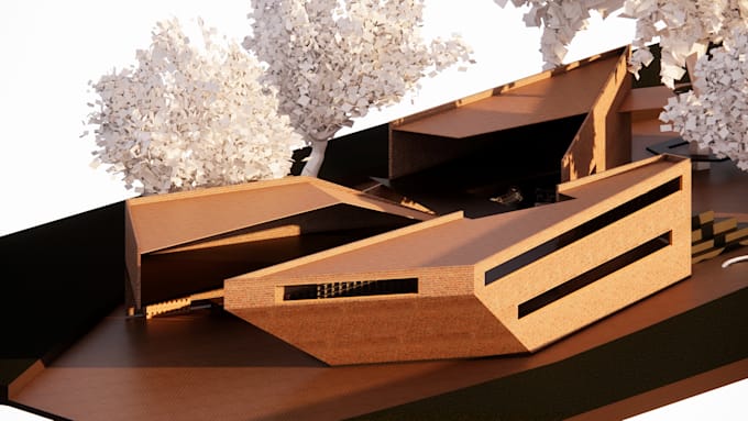 create a 3d bim architectural model in revit