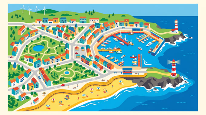 design local travel map, featuring detailed itineraries, accommodation map