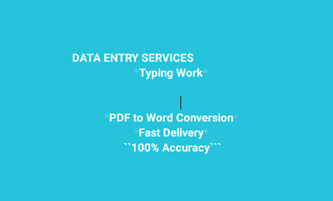 do data entry typing work