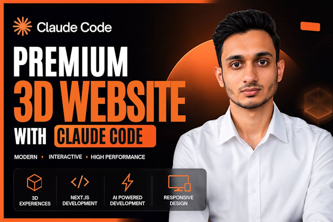 create a premium 3d website with claude code