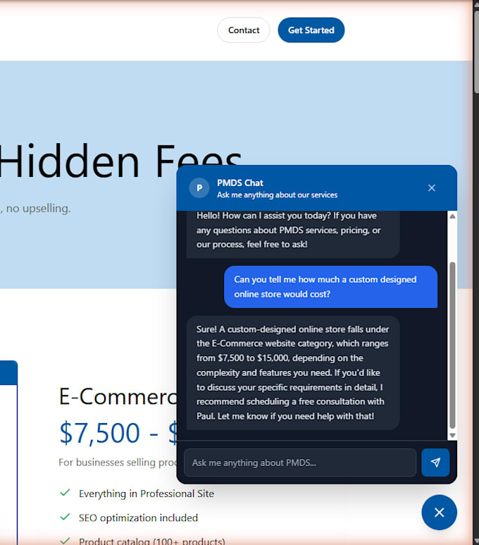 add an ai chatbot to your website powered by claude