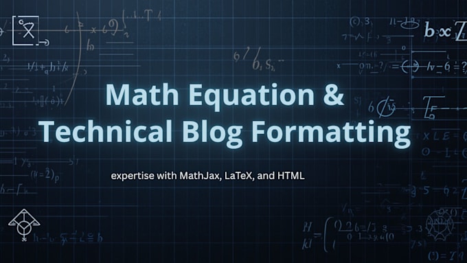 format your math equations and technical blogs using mathjax, latex, and HTML