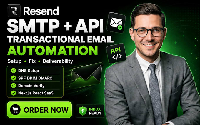 setup resend email API SMTP transactional email automation