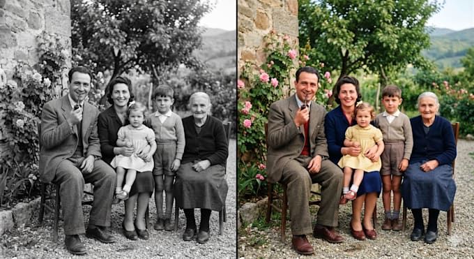 ricoloro foto in bianco e nero