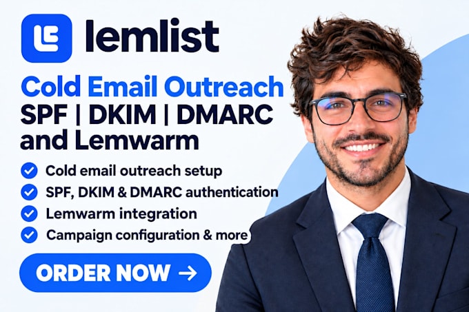 setup lemlist cold email outreach spf dkim dmarc and lemwarm