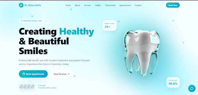 build a professional dentist website
