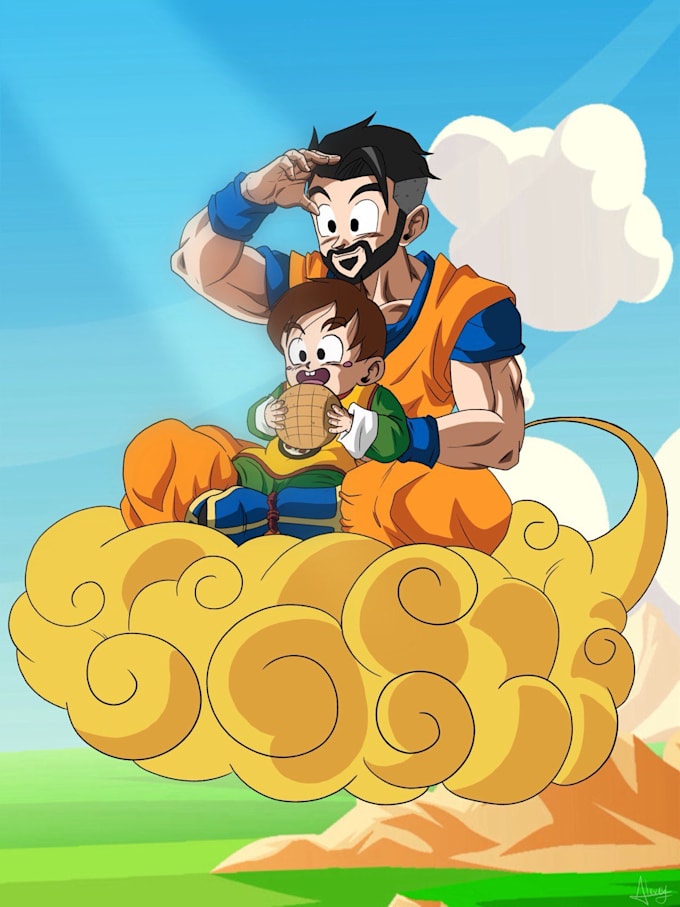 draw you in dragon ball style