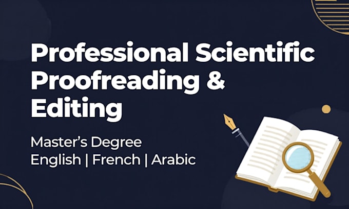 proofread and edit your scientific thesis or academic paper